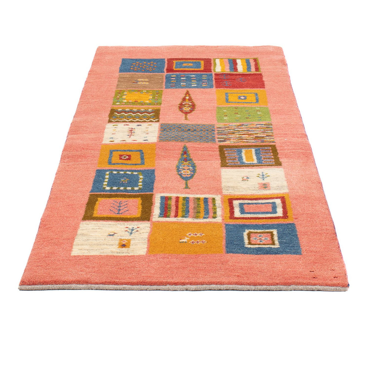 Alfombra de pasillo Alfombra Gabbeh - Persa - 198 x 83 cm - multicolor