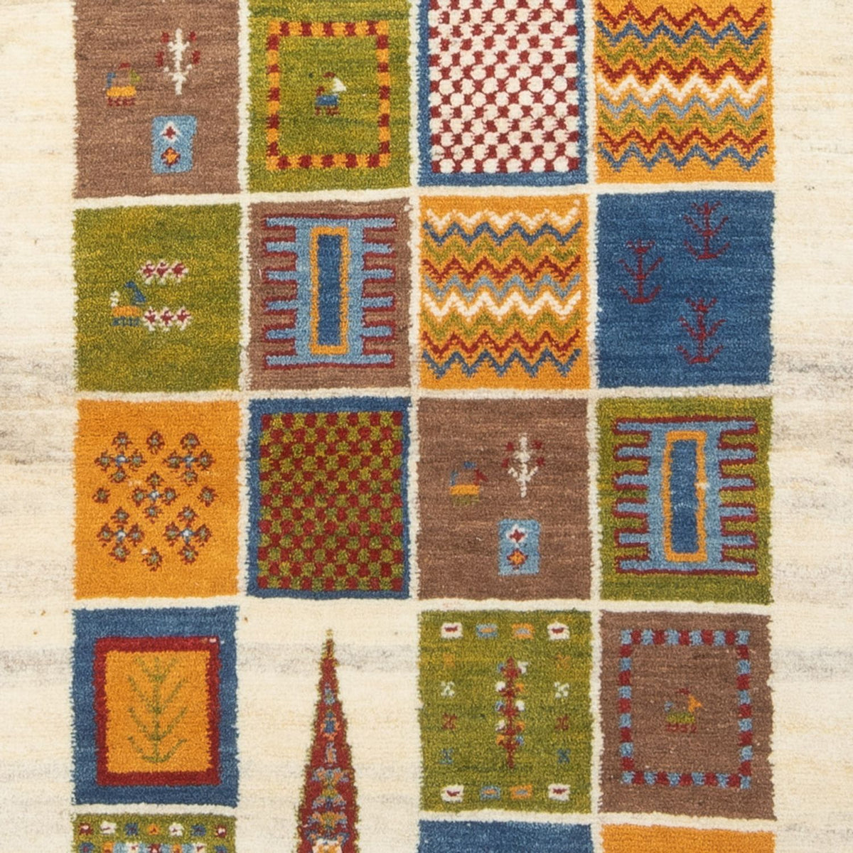 Alfombra de pasillo Alfombra Gabbeh - Persa - 242 x 83 cm - multicolor