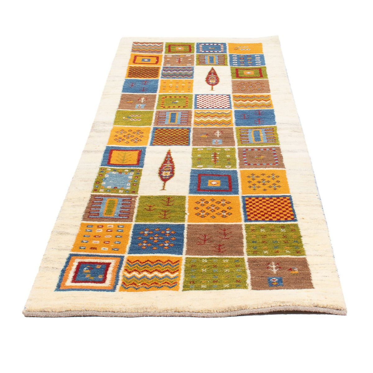 Alfombra de pasillo Alfombra Gabbeh - Persa - 242 x 83 cm - multicolor