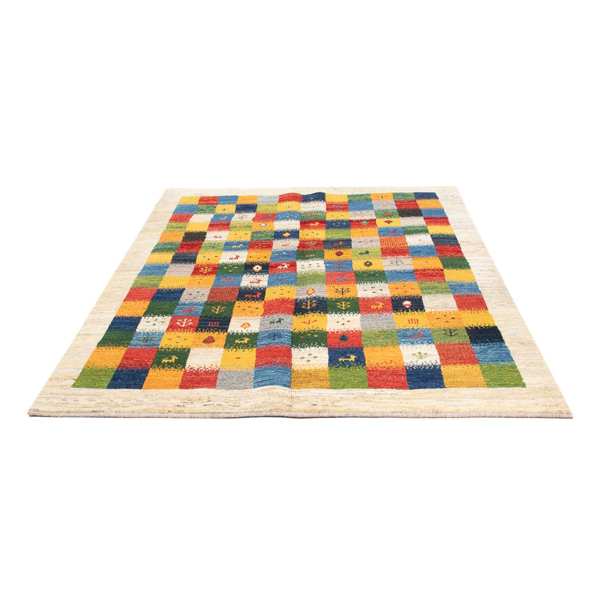 Alfombra Gabbeh - Persa - 204 x 153 cm - multicolor