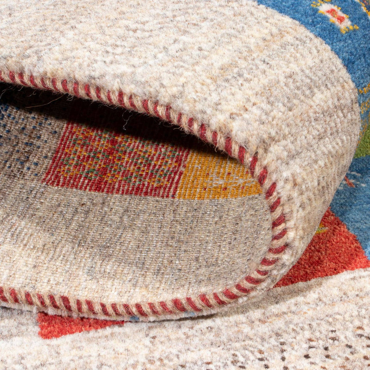 Alfombra Gabbeh - Loribaft Persa - 184 x 124 cm - multicolor