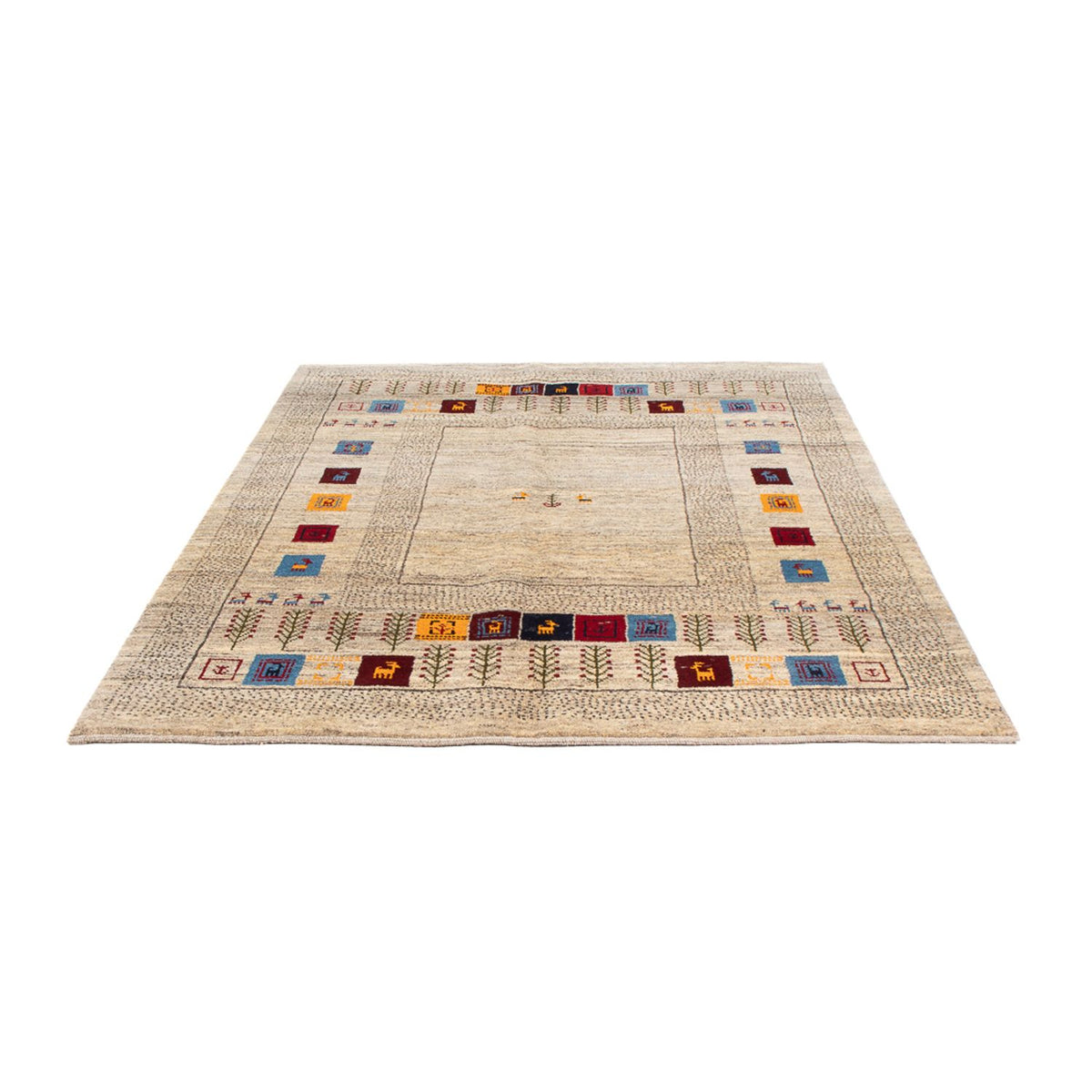 Alfombra Gabbeh - Persa - 196 x 155 cm - multicolor