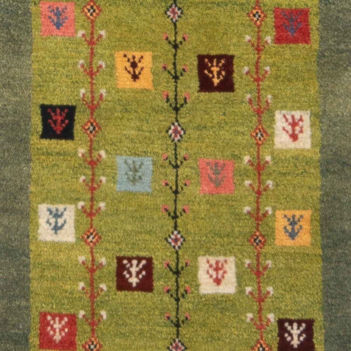 Alfombra de pasillo Alfombra Gabbeh - Persa - 150 x 55 cm - multicolor