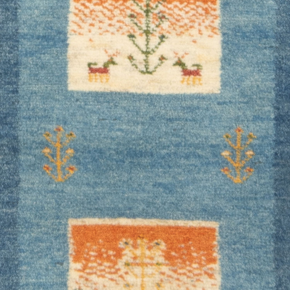 Alfombra de pasillo Alfombra Gabbeh - Persa - 148 x 50 cm - multicolor