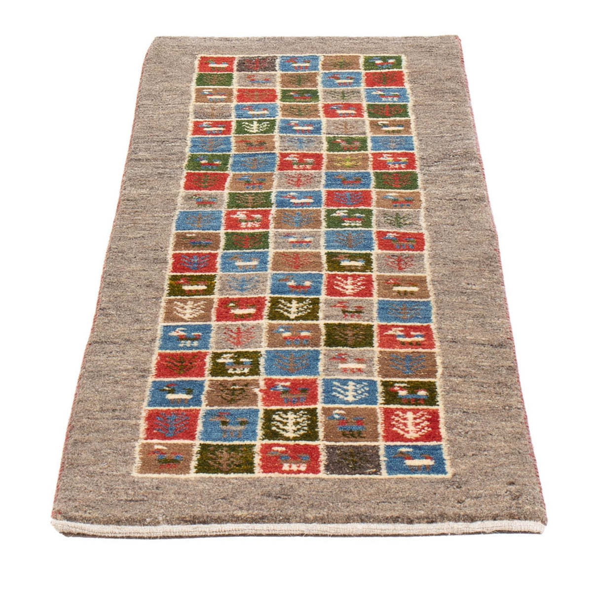 Alfombra de pasillo Alfombra Gabbeh - Persa - 150 x 51 cm - multicolor