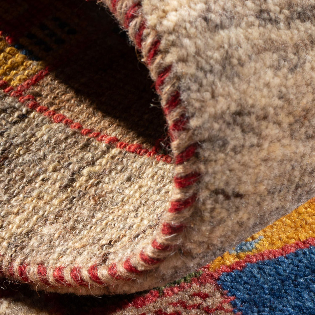 Alfombra de pasillo Alfombra Gabbeh - Persa - 145 x 46 cm - multicolor