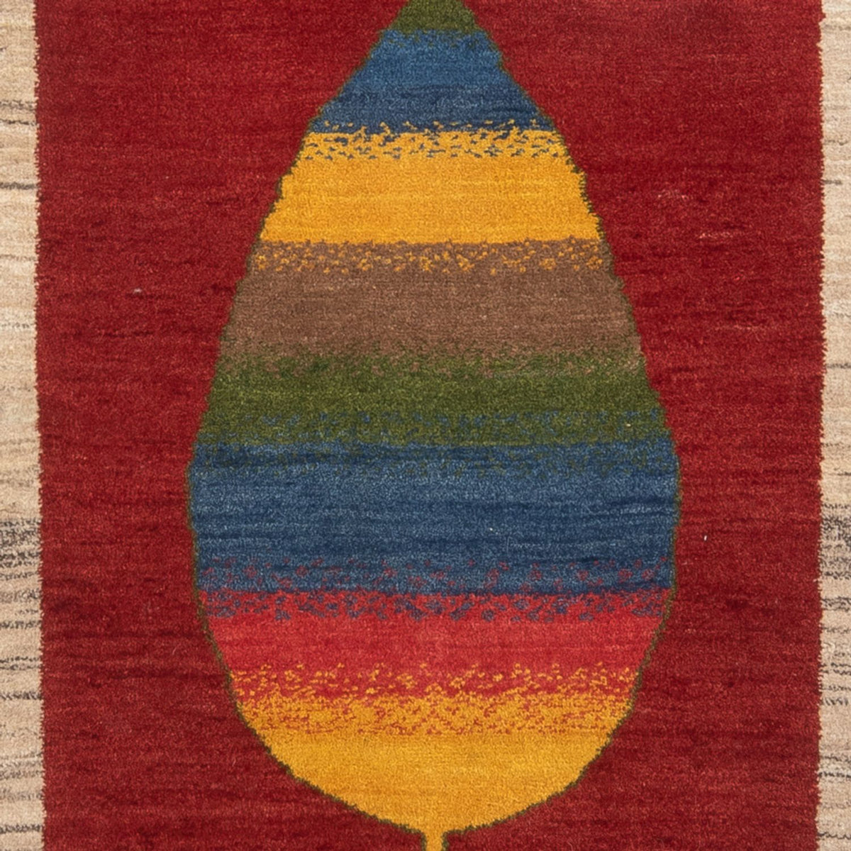 Alfombra de pasillo Alfombra Gabbeh - Persa - 190 x 77 cm - multicolor