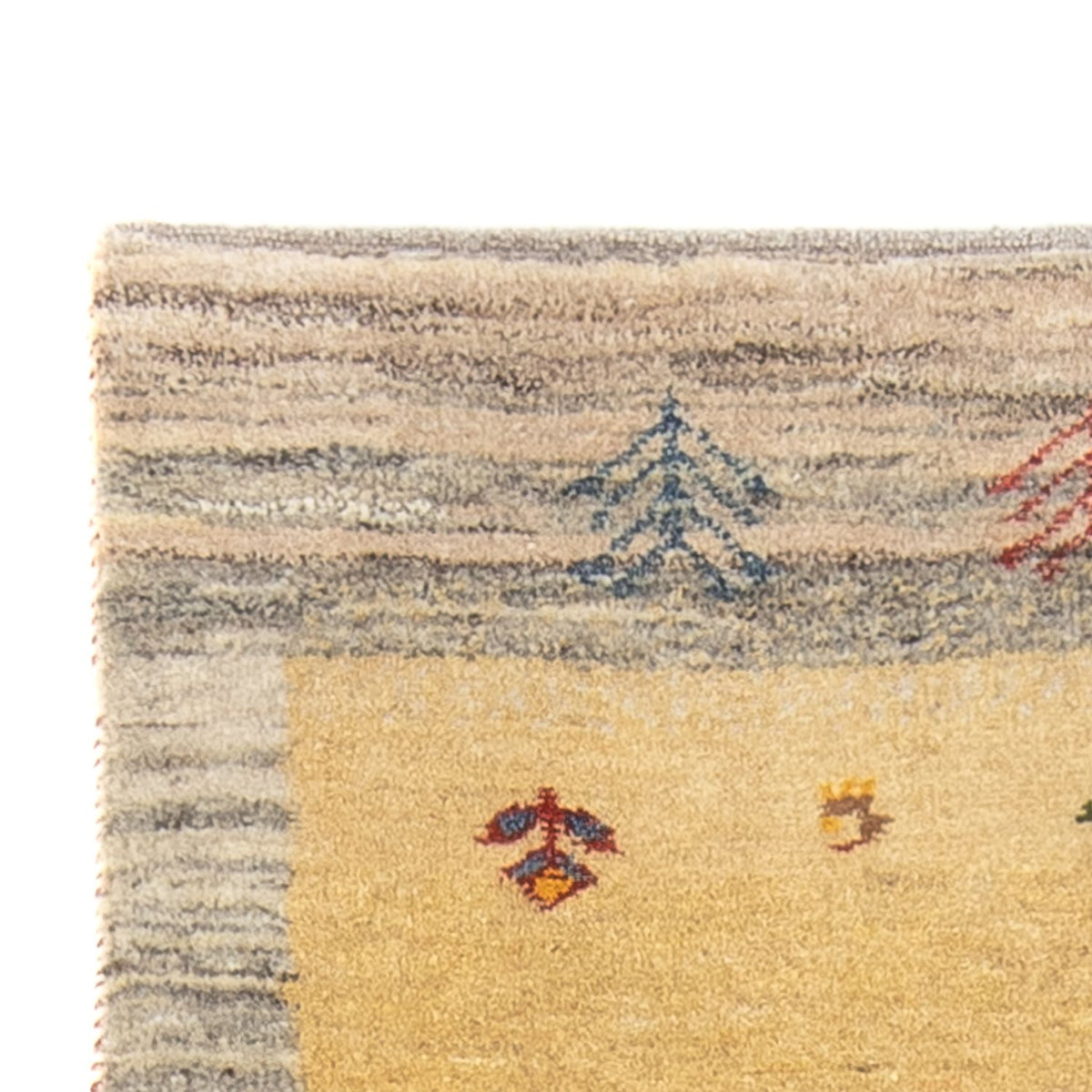 Alfombra de pasillo Alfombra Gabbeh - Persa - 190 x 77 cm - multicolor