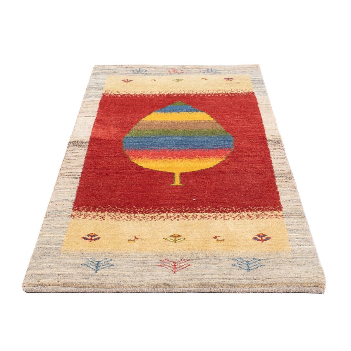 Alfombra de pasillo Alfombra Gabbeh - Persa - 190 x 77 cm - multicolor