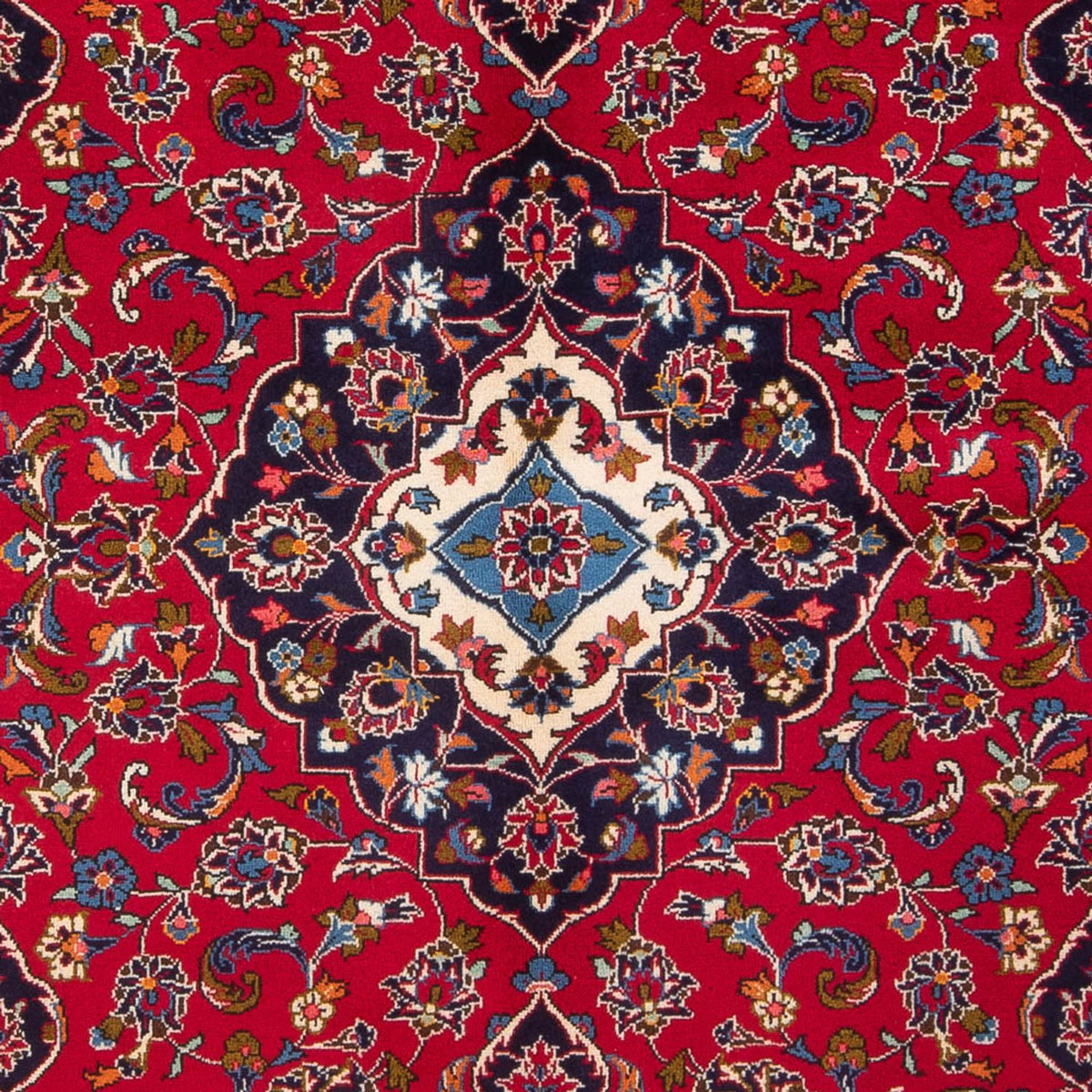 Alfombra persa - Keshan - 250 x 152 cm - rojo