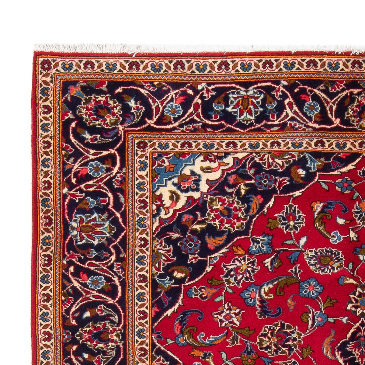 Alfombra persa - Keshan - 250 x 152 cm - rojo