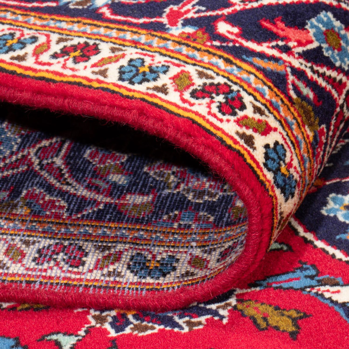 Alfombra persa - Keshan - 250 x 152 cm - rojo