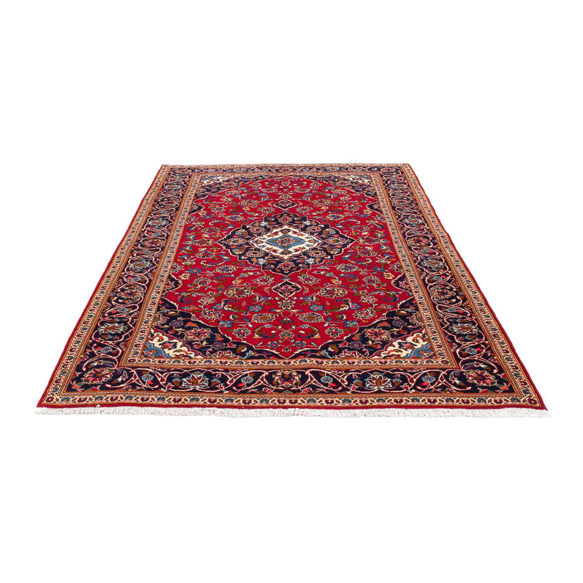 Alfombra persa - Keshan - 250 x 152 cm - rojo