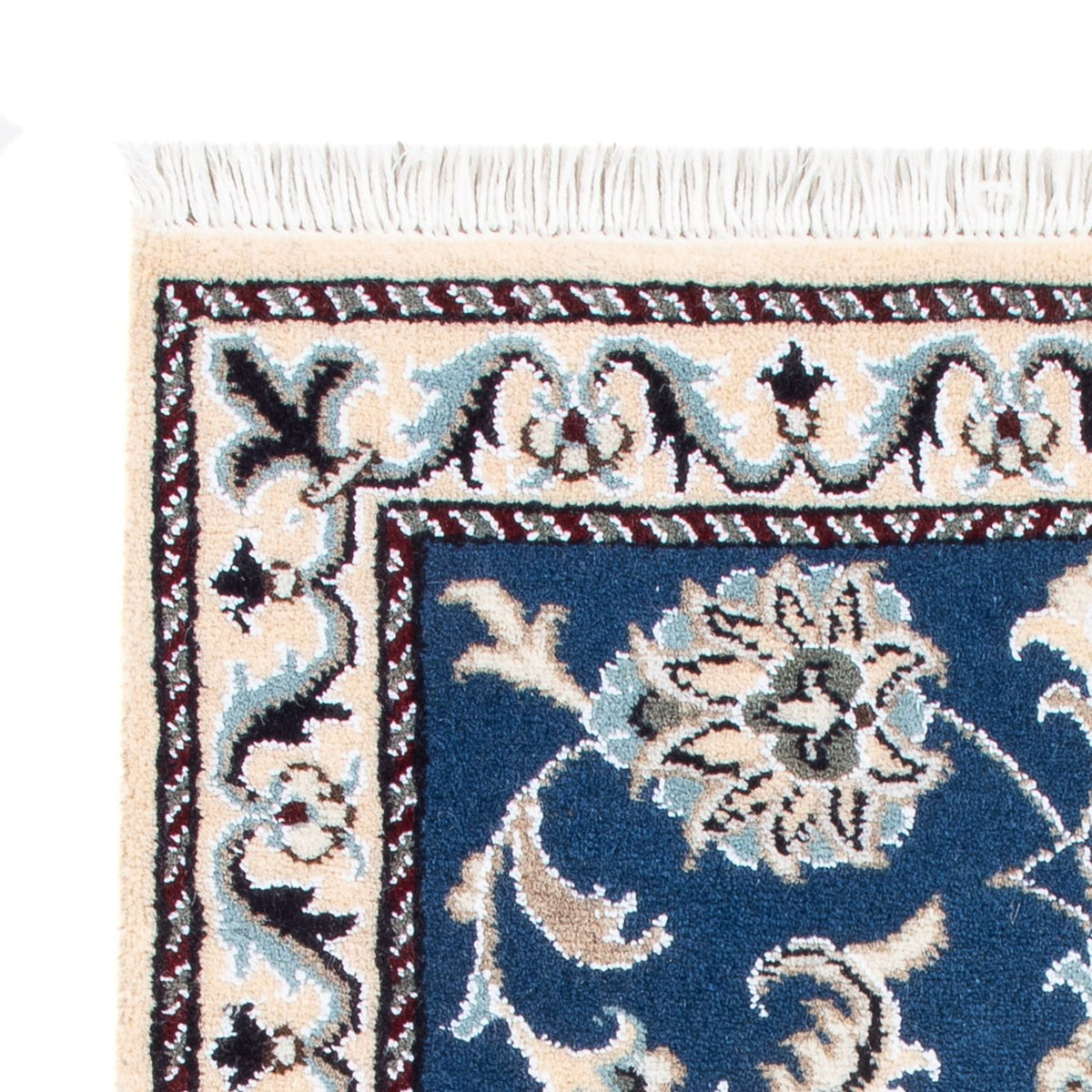 Alfombra persa - Nain - 88 x 59 cm - azul