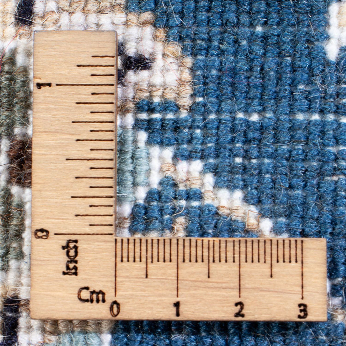 Alfombra persa - Nain - 88 x 59 cm - azul