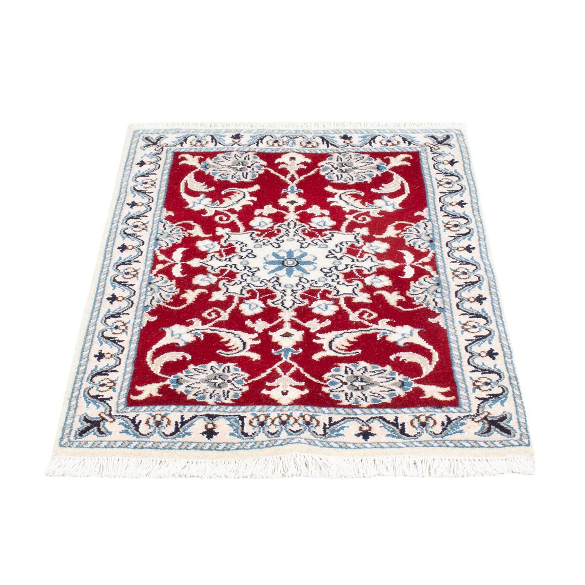 Alfombra persa - Nain - 87 x 59 cm - rojo