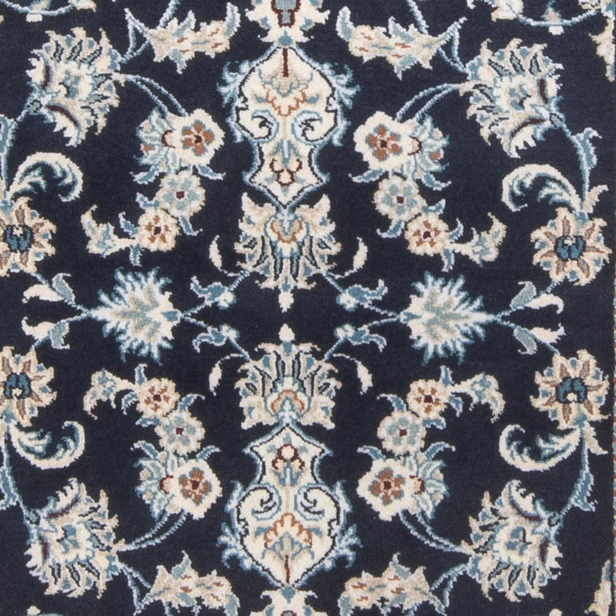 Alfombra de pasillo Alfombra persa - Nain - 210 x 79 cm - azul oscuro