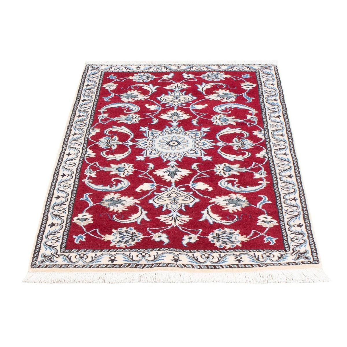 Alfombra persa - Nain - 136 x 69 cm - rojo
