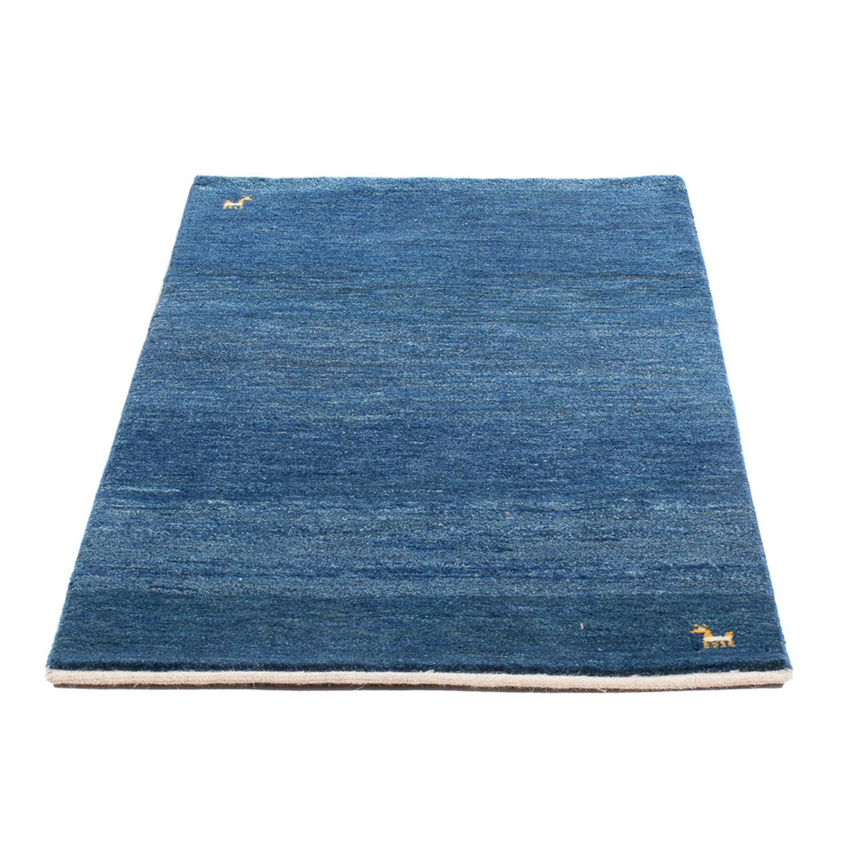 Alfombra Gabbeh - Persa - 140 x 72 cm - azul marino