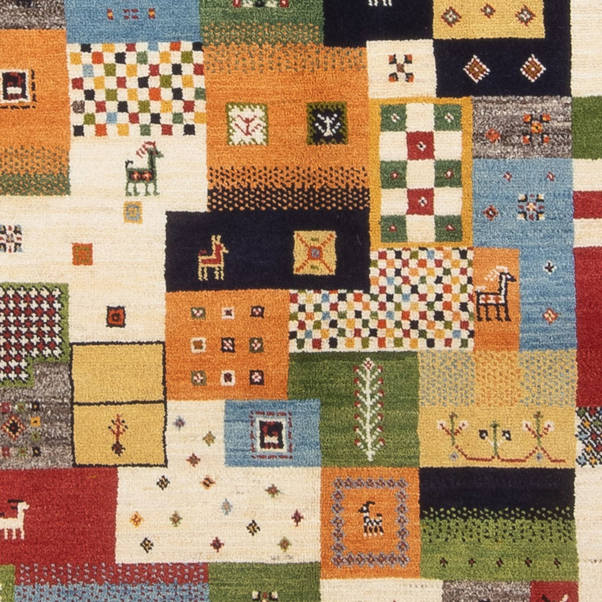 Alfombra Gabbeh - Persa - 197 x 149 cm - multicolor