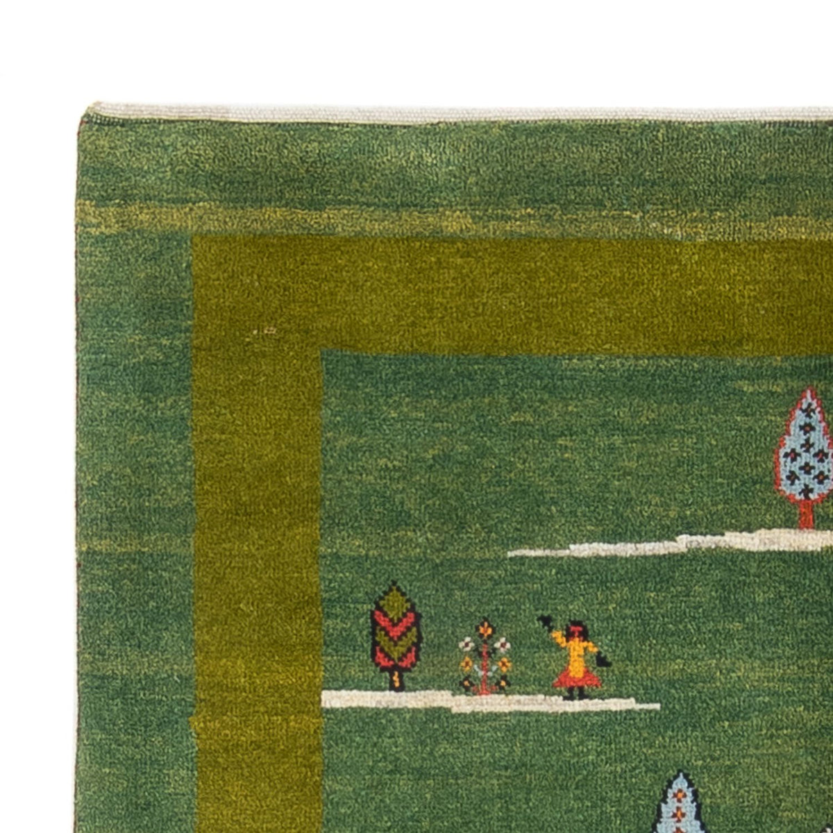 Alfombra Gabbeh - Persa - 183 x 120 cm - verde
