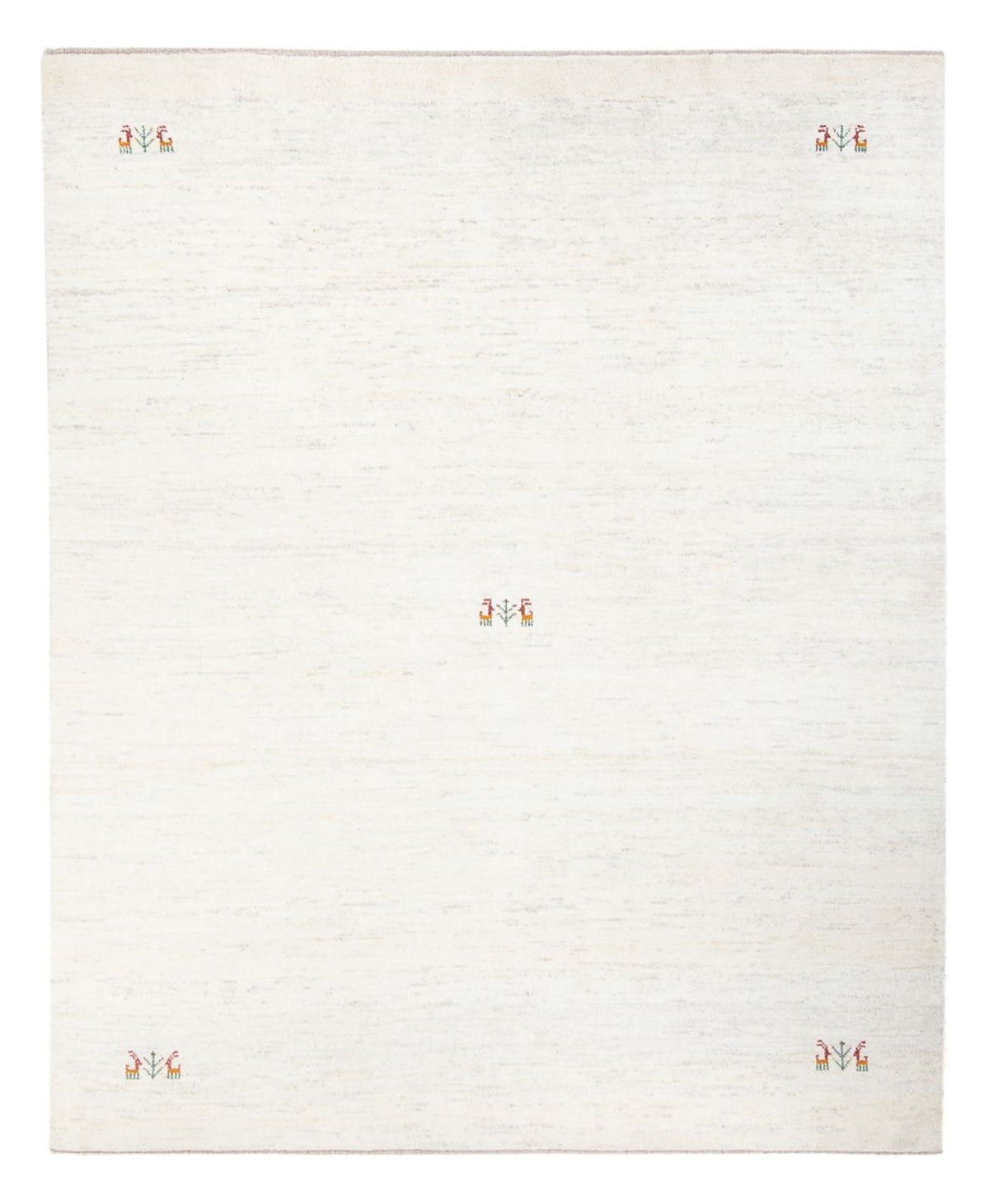Alfombra Gabbeh - Persa - 243 x 198 cm - blanco