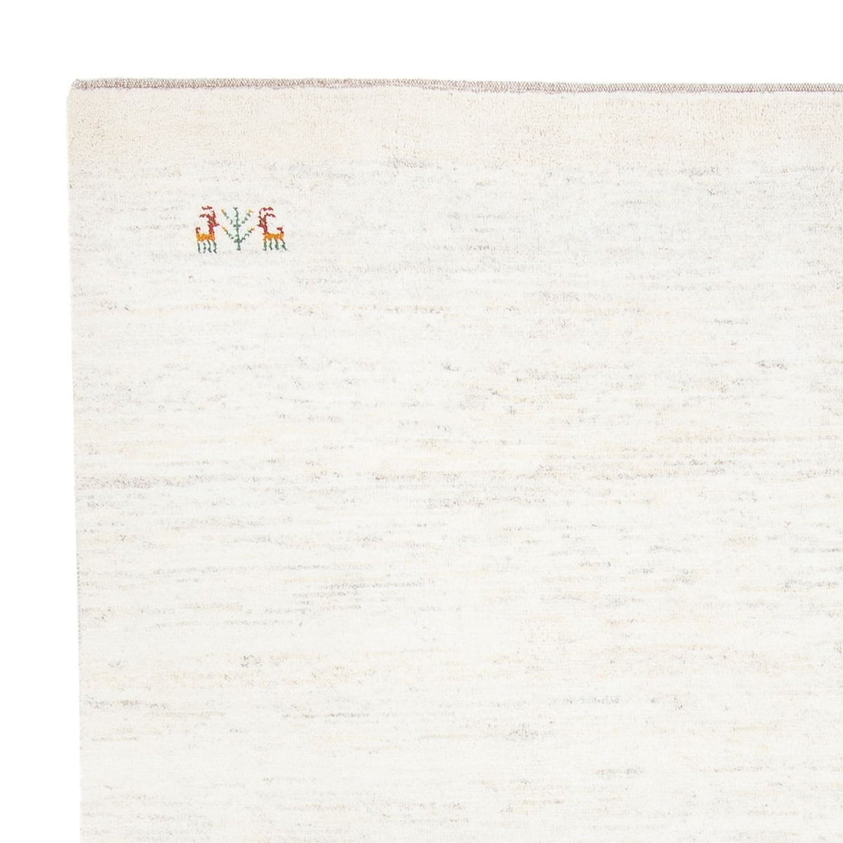 Alfombra Gabbeh - Persa - 243 x 198 cm - blanco