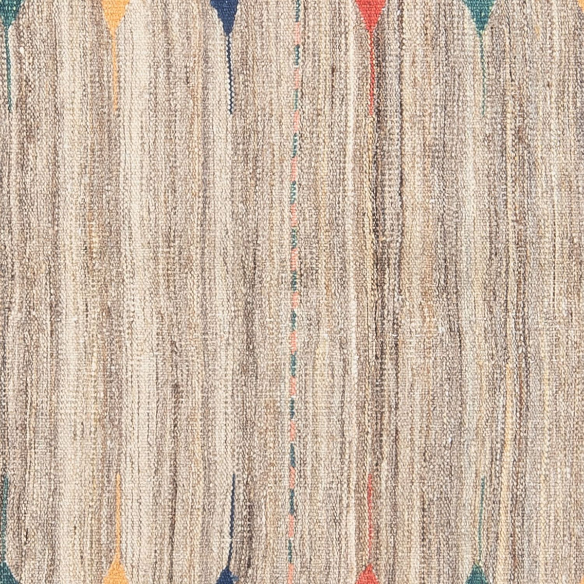 Alfombra Kelim - Oriental cuadrado - 128 x 125 cm - verde menta