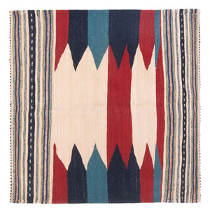 Alfombra Kelim - Oriental - 136 x 125 cm - verde menta