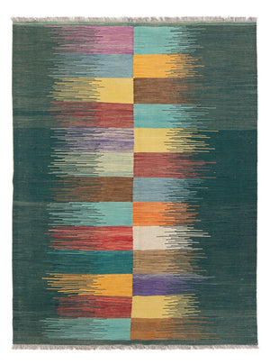 Alfombra Kelim - Tendencia - 201 x 143 cm - multicolor