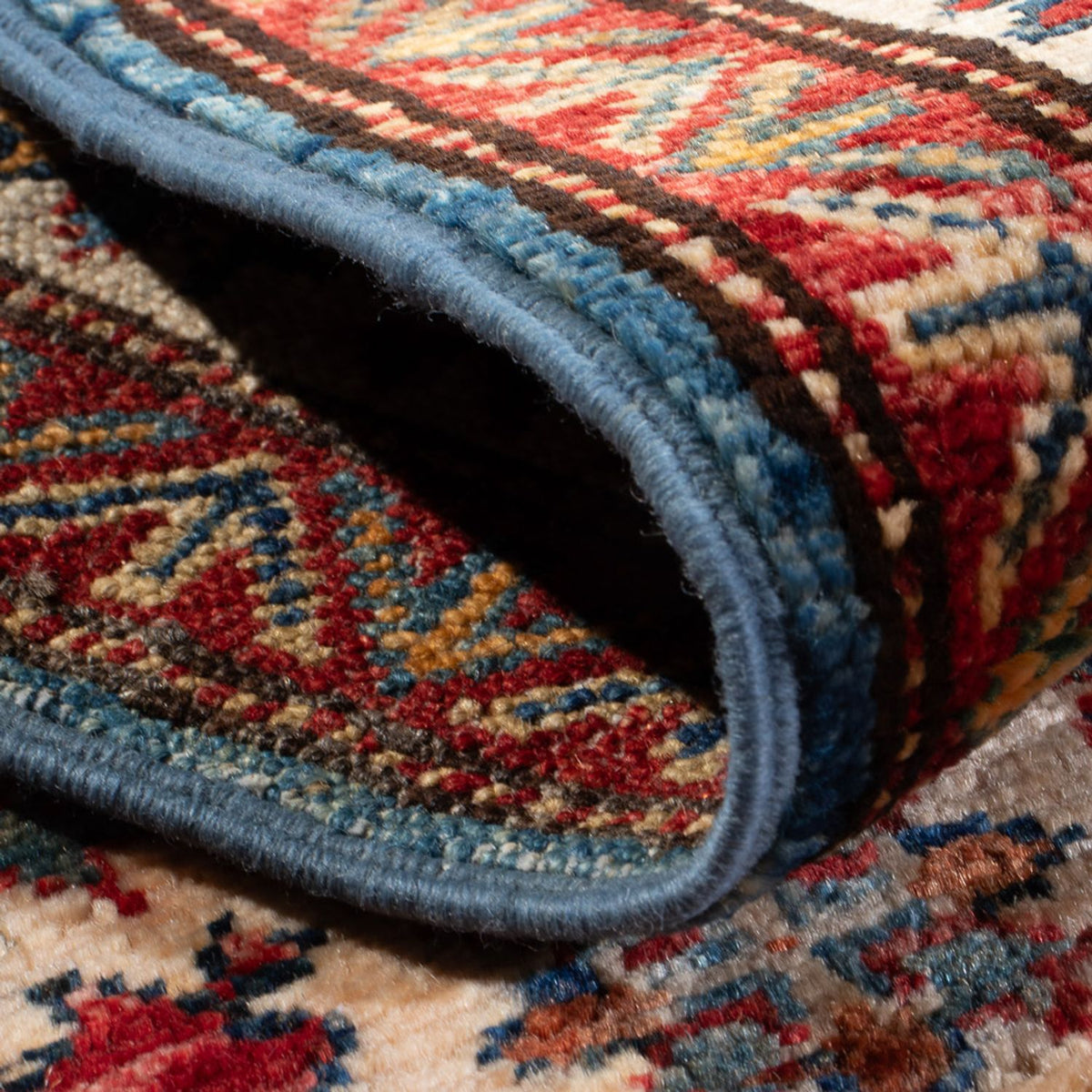 Alfombra Ziegler - Kazak - 101 x 61 cm - azul