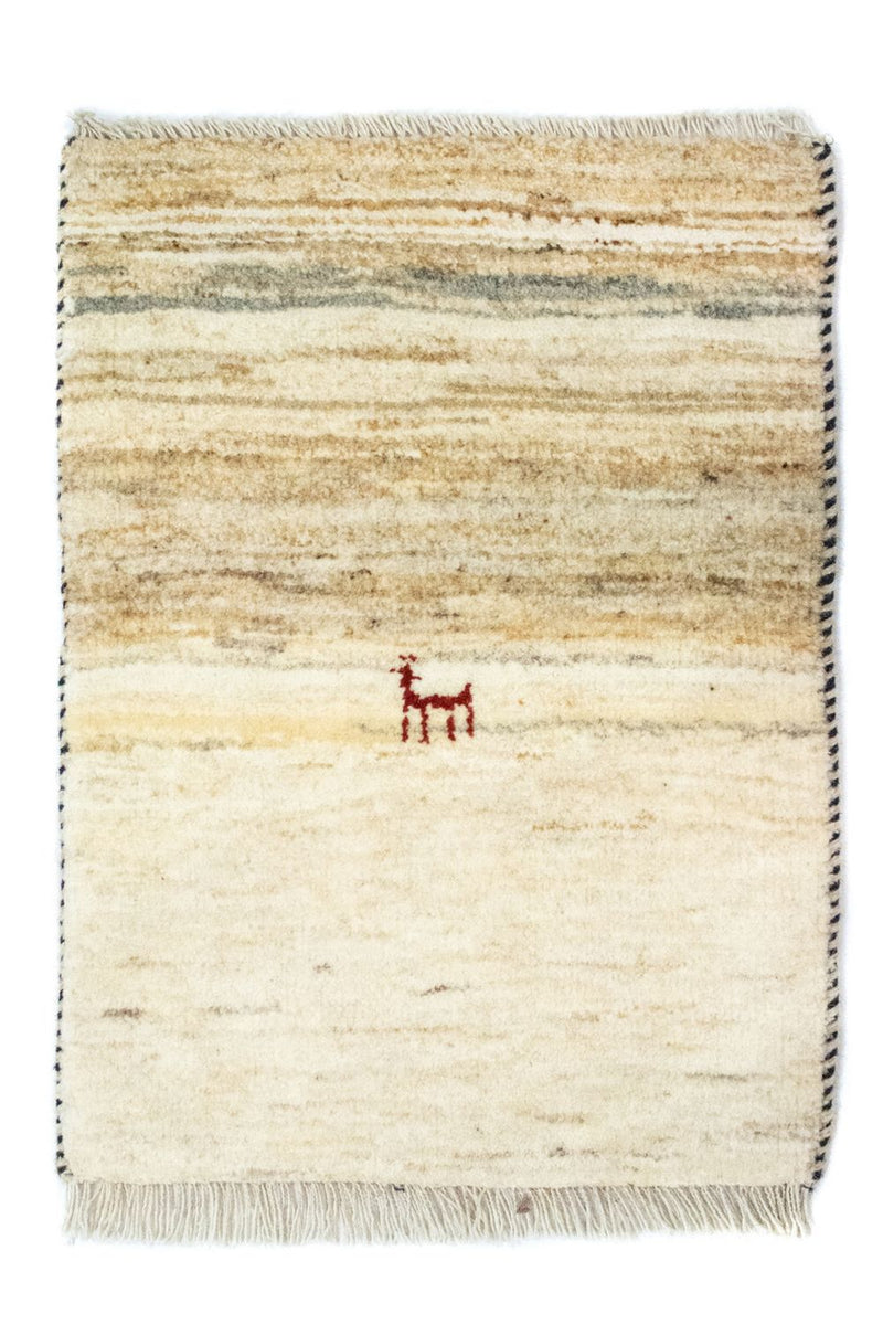 Alfombra Gabbeh - Persa - 60 x 40 cm - beige