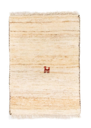 Alfombra Gabbeh - Persa - 60 x 40 cm - beige