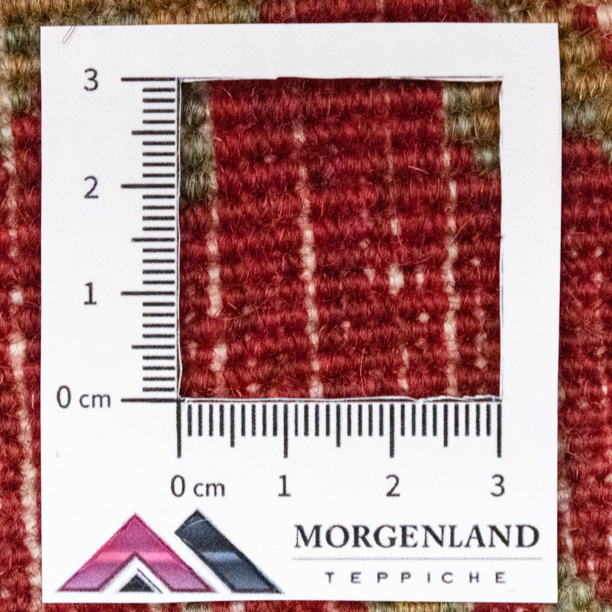 Alfombra persa - Nómada cuadrado - 54 x 40 cm - rojo