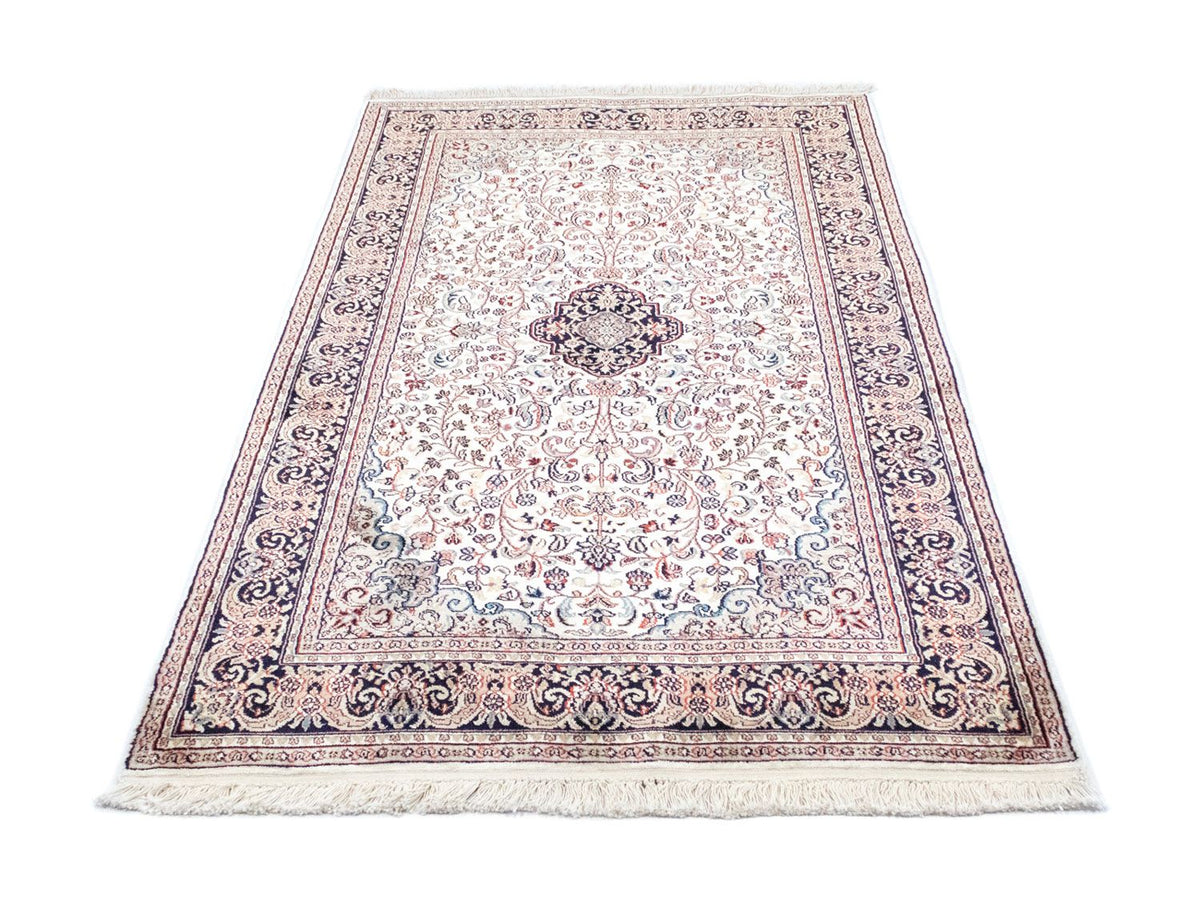 Alfombra de seda - Seda de Cachemira - 161 x 93 cm - azul