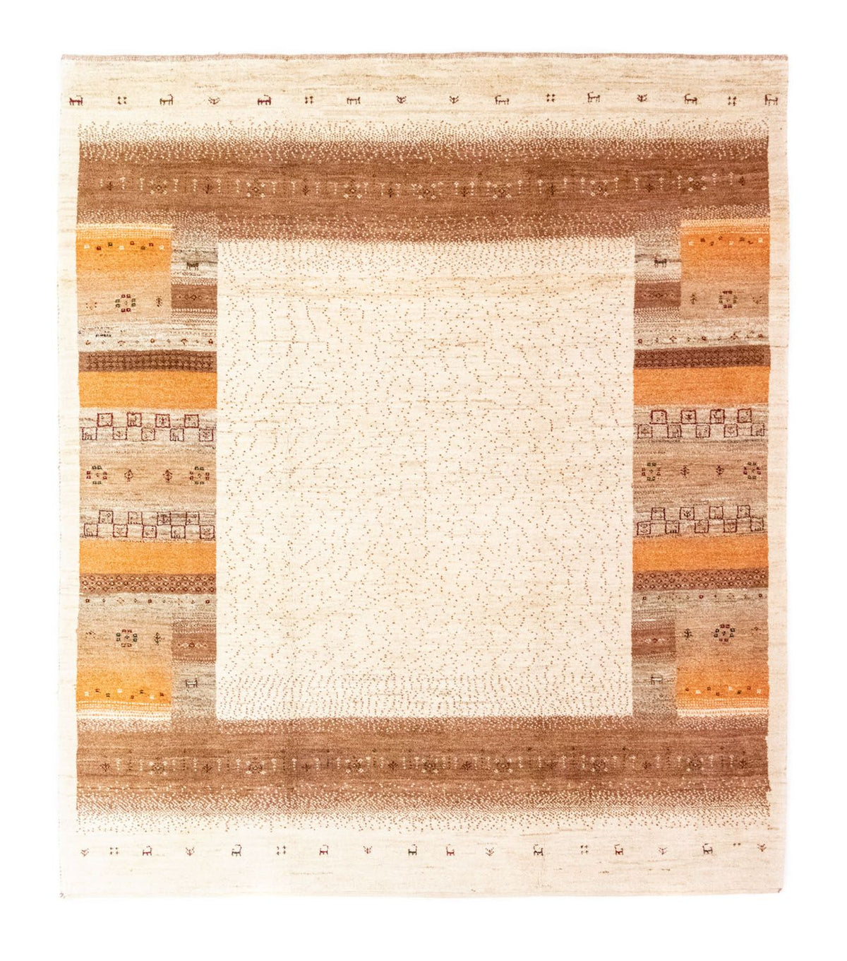 Alfombra Gabbeh - Loribaft Persa - 237 x 200 cm - beige