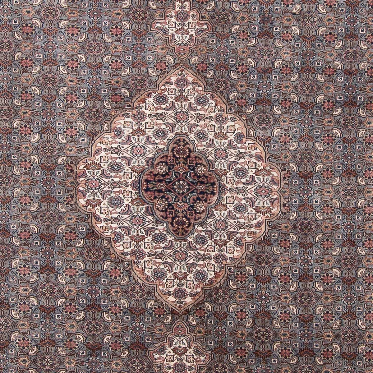 Alfombra oriental - Bidjar - Indus - 349 x 246 cm - gris oscuro