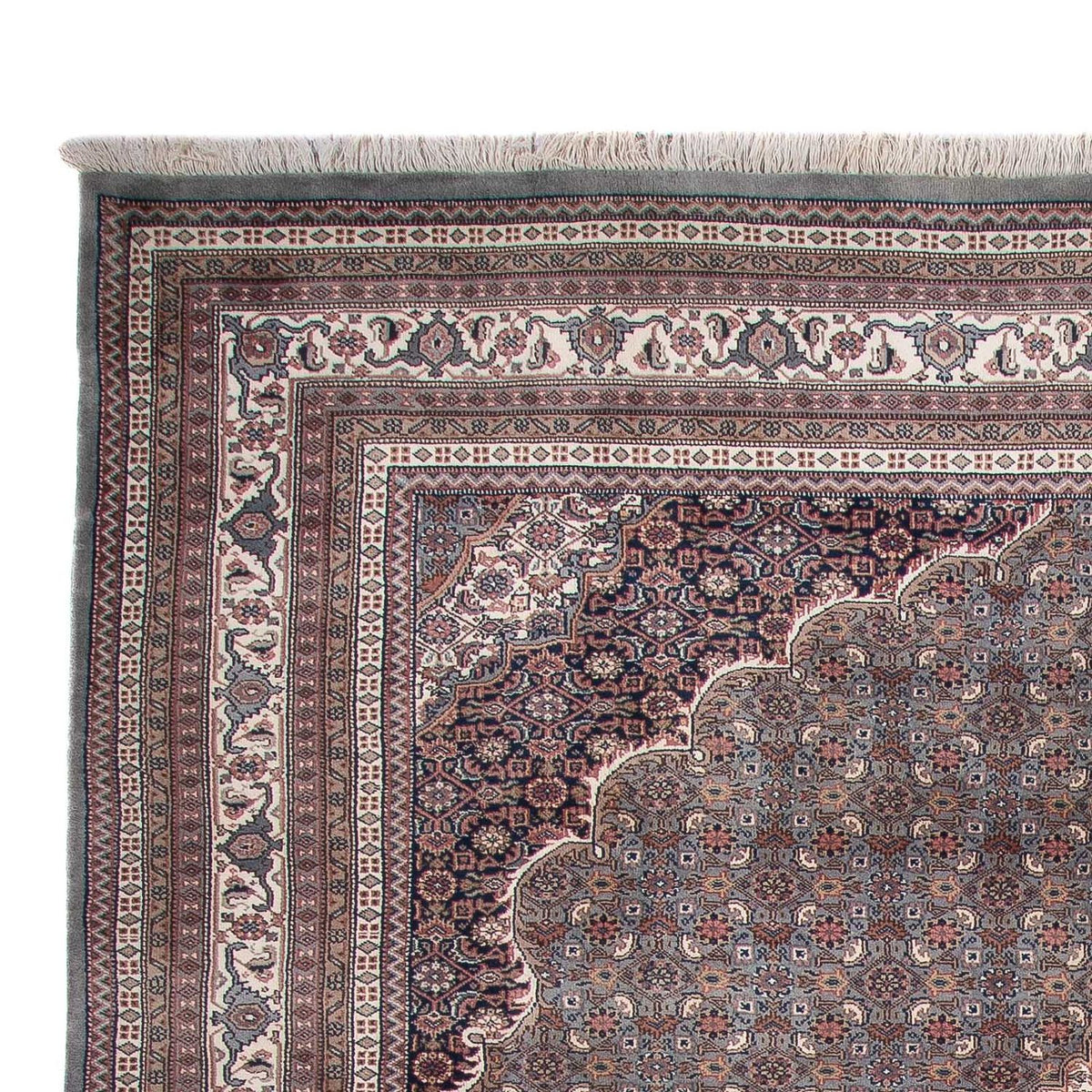 Alfombra oriental - Bidjar - Indus - 349 x 246 cm - gris oscuro