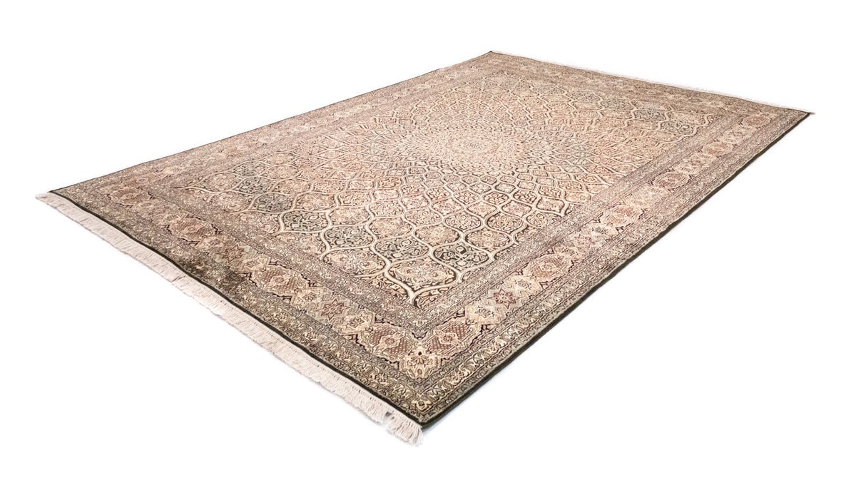Alfombra de seda - Seda de Cachemira - 280 x 185 cm - marrón