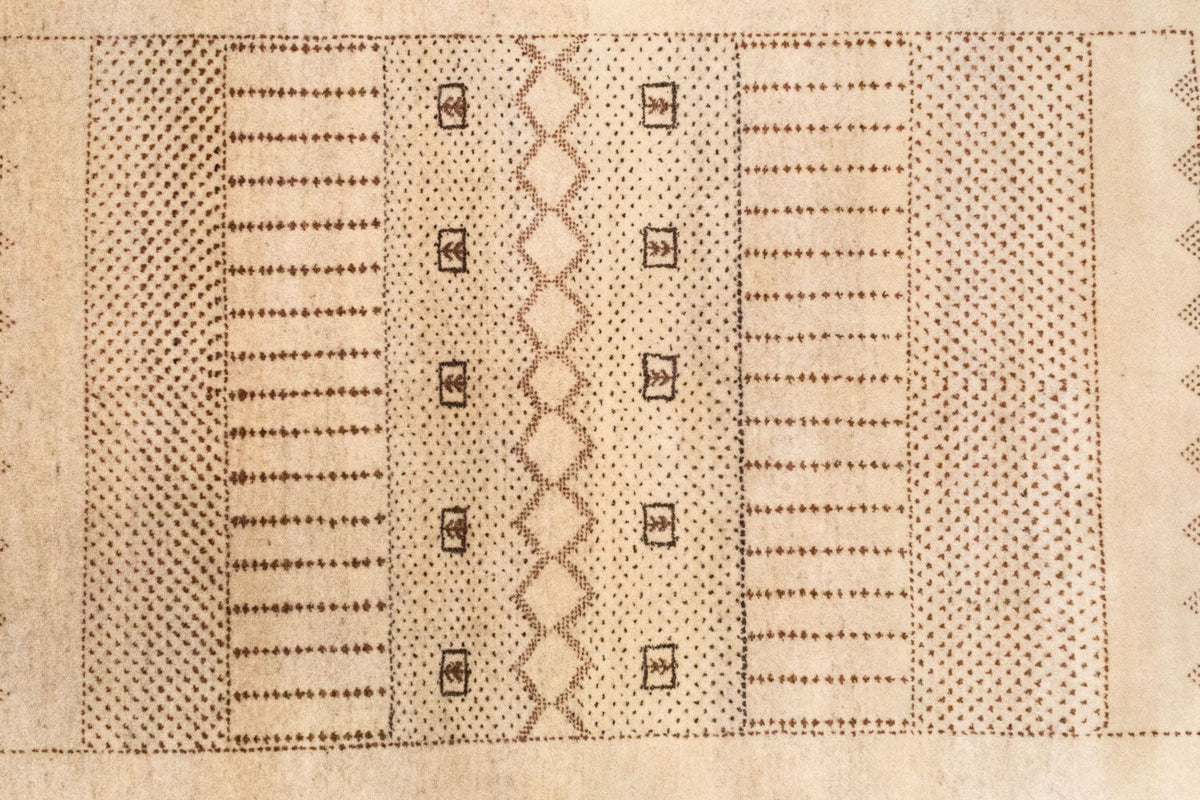 Alfombra Gabbeh - Loribaft Persa - 222 x 151 cm - marrón