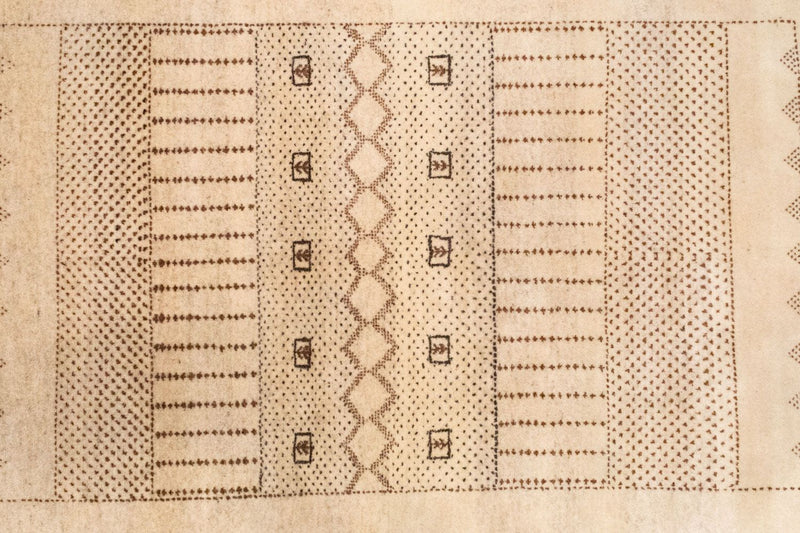 Alfombra Gabbeh - Loribaft Persa - 222 x 151 cm - marrón