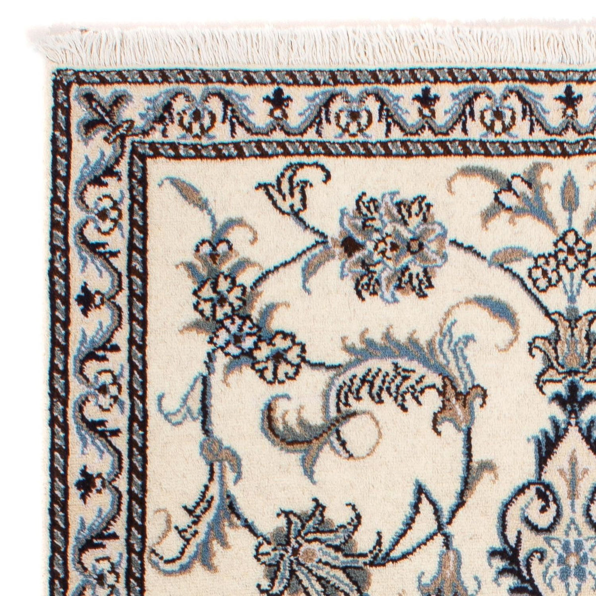 Alfombra persa - Nain - 137 x 88 cm - beige