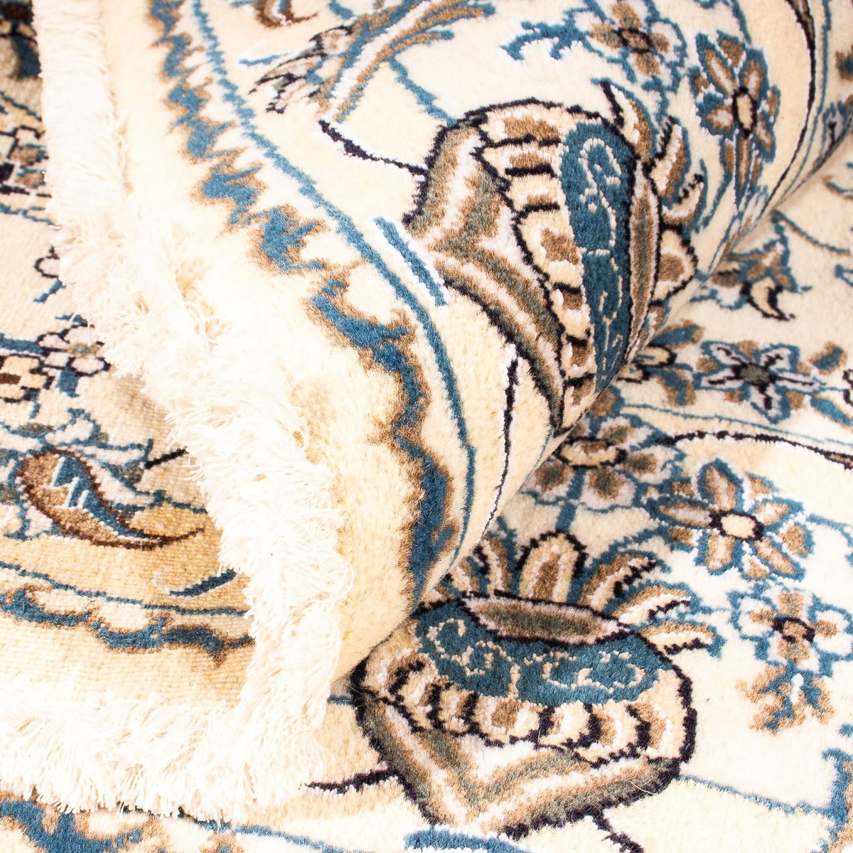 Alfombra persa - Nain redondo  - 200 x 200 cm - beige
