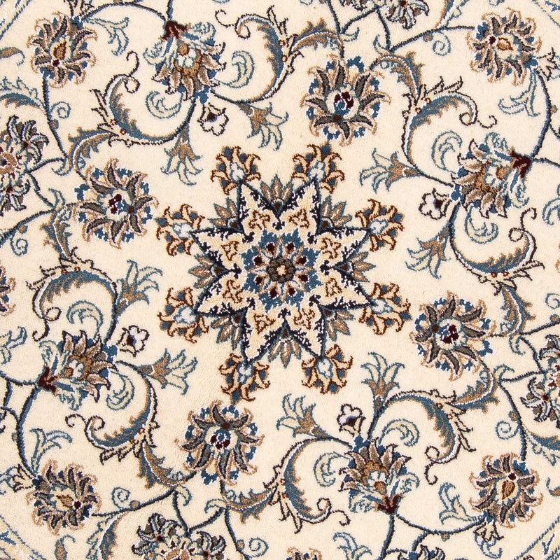 Alfombra persa - Nain redondo  - 150 x 150 cm - beige