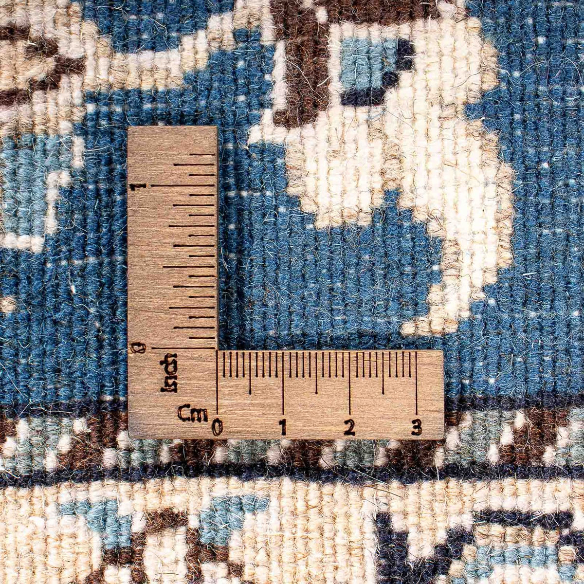 Alfombra persa - Nain - 135 x 68 cm - azul oscuro