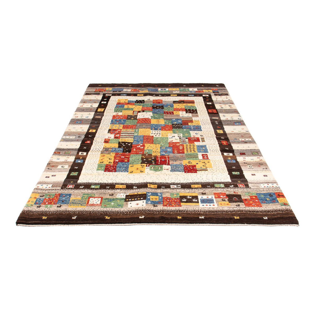 Alfombra Gabbeh - Loribaft Persa - 249 x 162 cm - multicolor