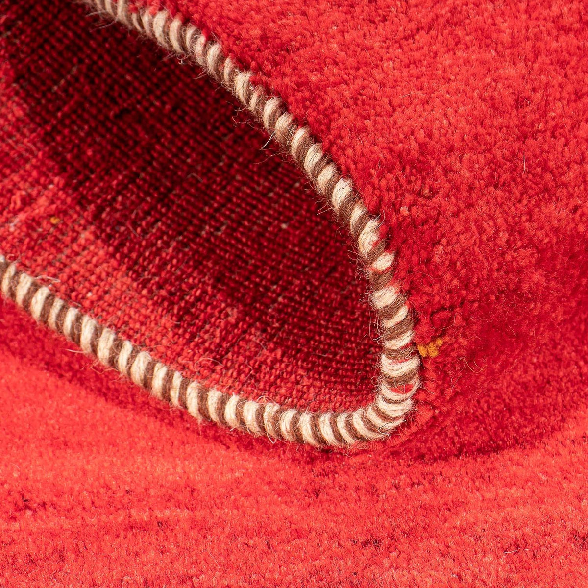 Alfombra Gabbeh - Loribaft Persa - 140 x 72 cm - rojo oscuro