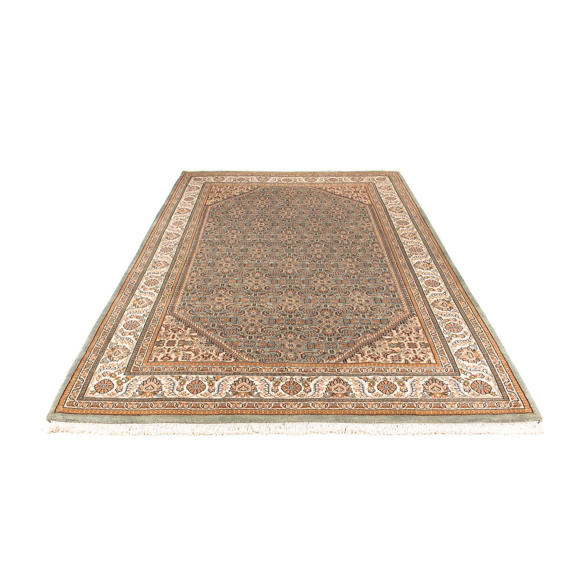 Alfombra oriental - Bidjar - Indus - 237 x 168 cm - gris claro