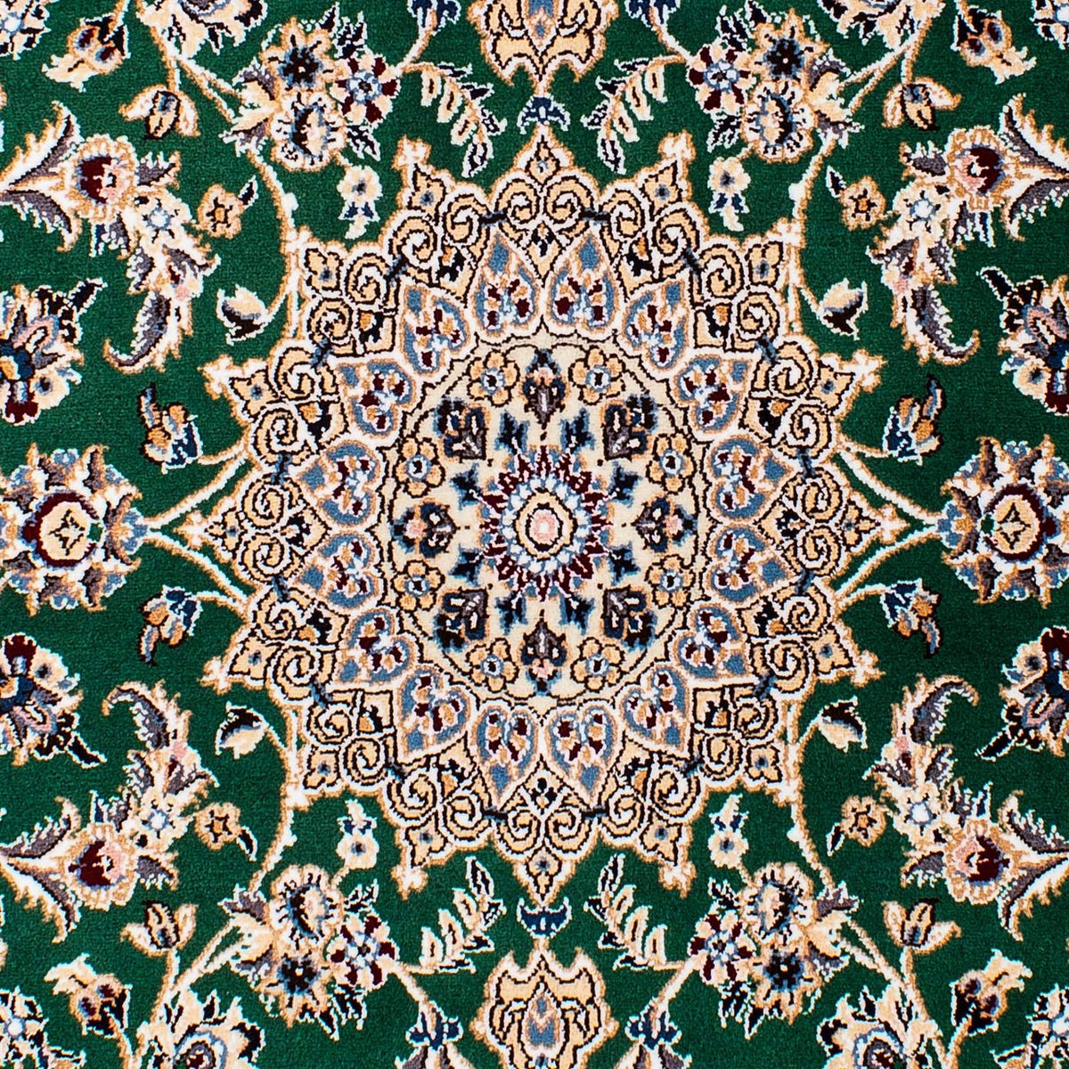 Alfombra Persa - Nain - Real - 148 x 101 cm - verde oscuro
