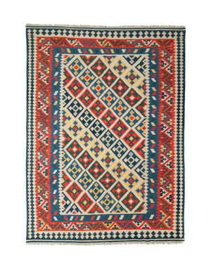Alfombra Kelim - Oriental - 404 x 295 cm - multicolor